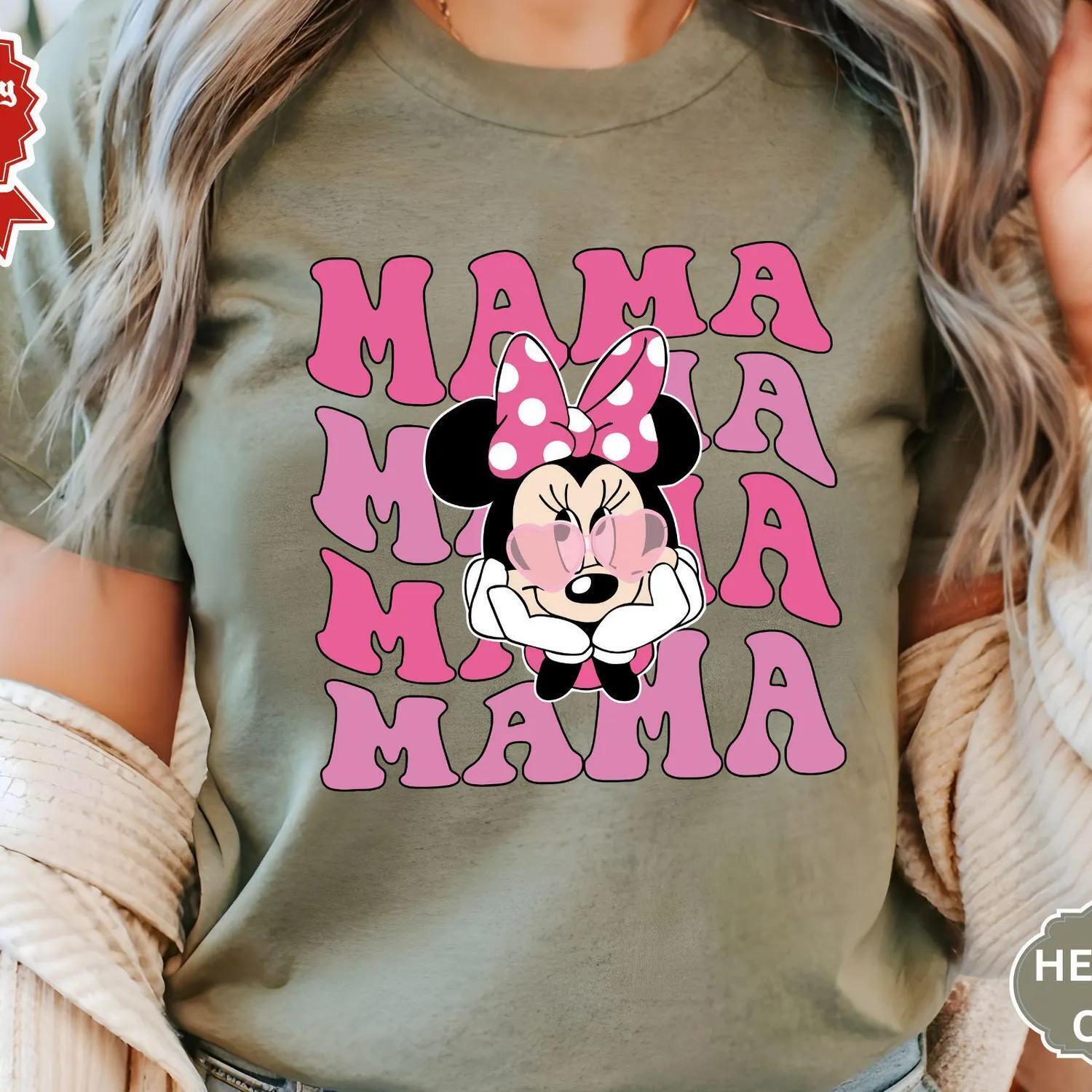 Mama T-Shirt, Minnie Mouse Shirt, Disney Trip Shirt, Mama Mouse T-Shirt